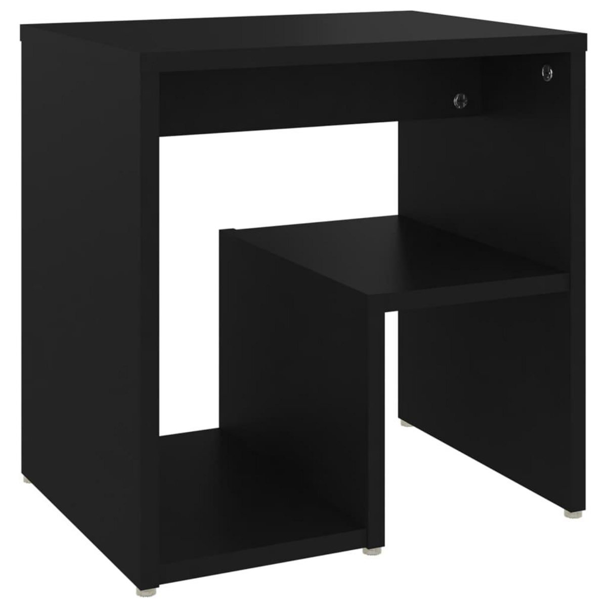 VIDAXL Table de chevet noir 40x30x40 cm bois d'ingenierie