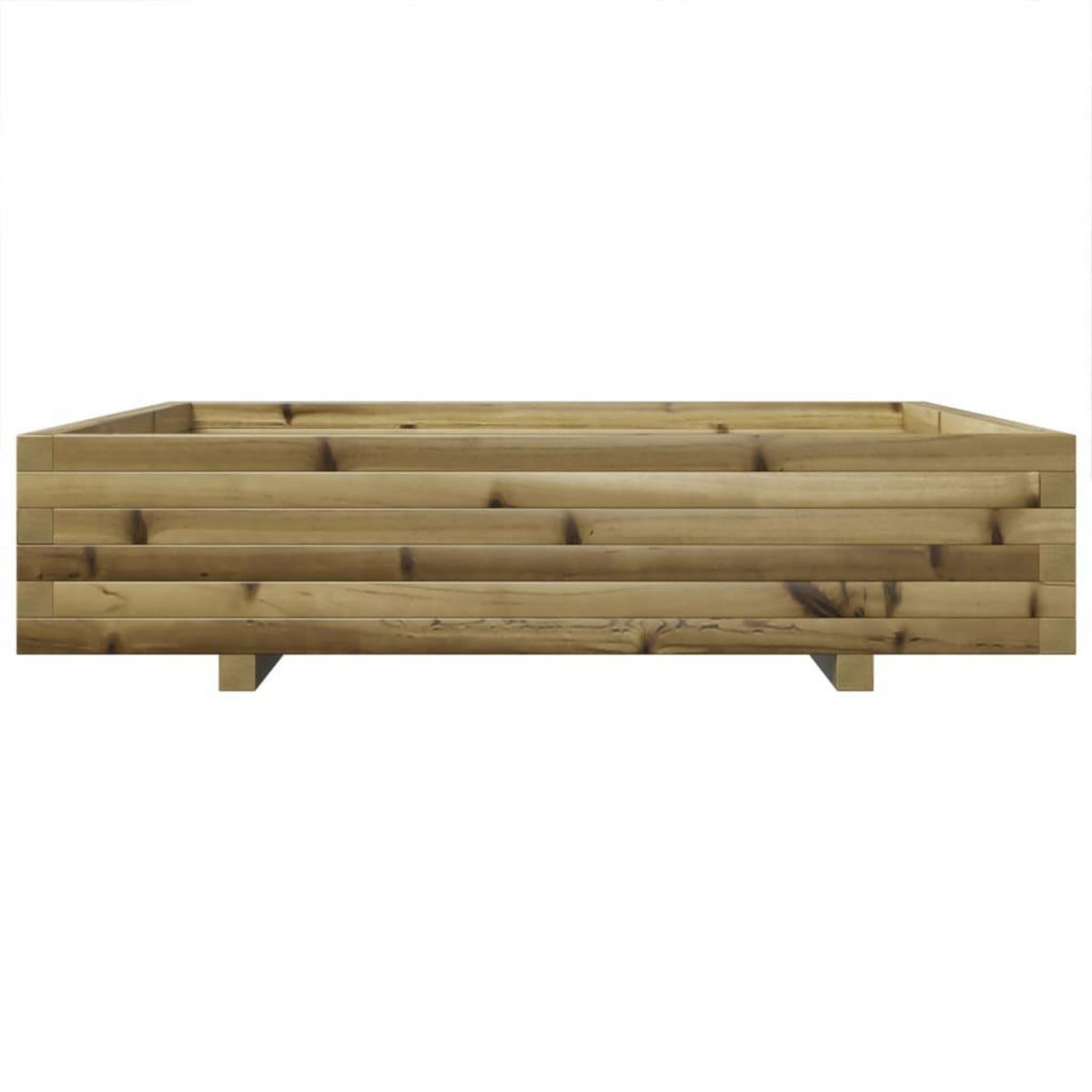 VIDAXL Jardiniere 110x110x26,5 cm bois de pin impregne