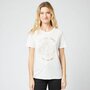 IN EXTENSO T-shirt manches courtes blanc imprimé tigre femme
