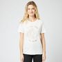 Voir la diapositive 2 : IN EXTENSO T-shirt manches courtes blanc imprimé tigre femme