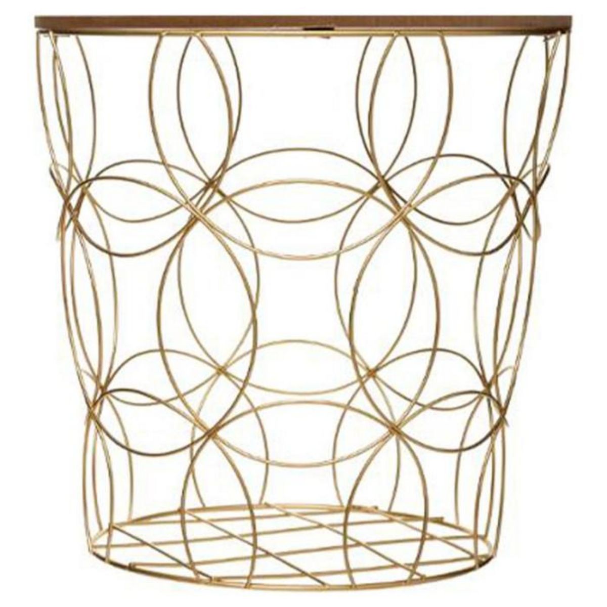 ATMOSPHERA Lot de 3 Tables d'Appoint Design  Kumi  45cm Or