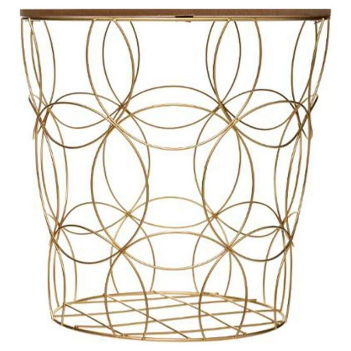 ATMOSPHERA Lot de 3 Tables d'Appoint Design  Kumi  45cm Or