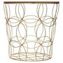 Voir la diapositive 6 : Paris Prix Lot de 3 Tables d'Appoint Design  Kumi  45cm Or