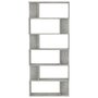 Voir la diapositive 5 : VIDAXL Bibliotheque/Separateur de piece Gris beton Bois d'ingenierie