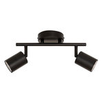 ATMOSPHERA Applique Murale 2 Spots Orientables  Vico  16cm Noir