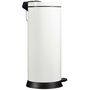 Voir la diapositive 2 : Rossignol Poubelle à pédale 30l blanc - 94024