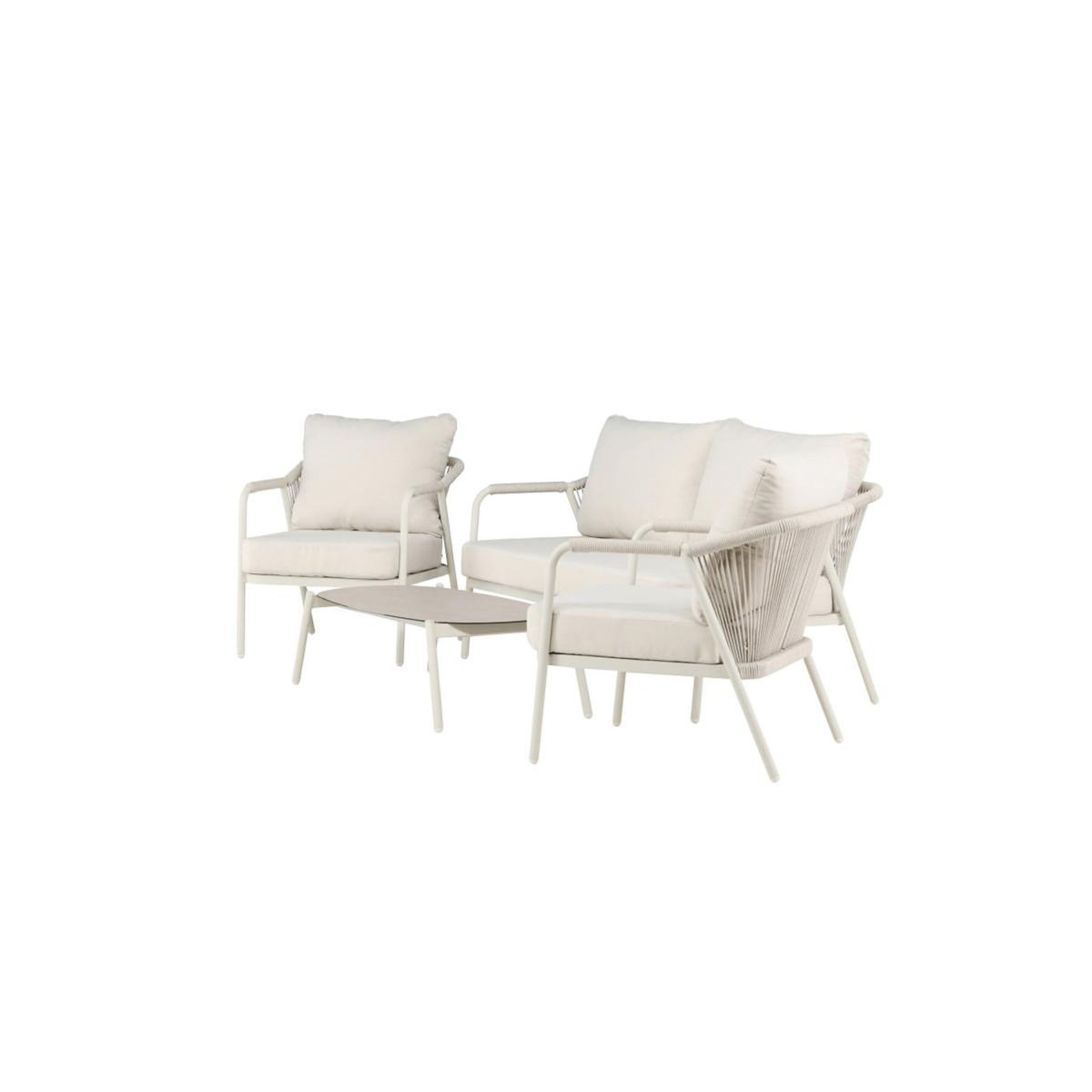 Paris Prix Salon de Jardin 4 Places  Sicily  160cm Beige
