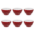 SECRET DE GOURMET Lot de 6 Bols  Colorama  60cl Rouge