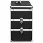 Voir la diapositive 5 : VIDAXL Mallette à maquillage 37x24x40 cm Noir Aluminium