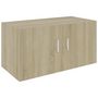 Voir la diapositive 2 : VIDAXL Armoire murale Chene sonoma 80x39x40 cm Bois d'ingenierie