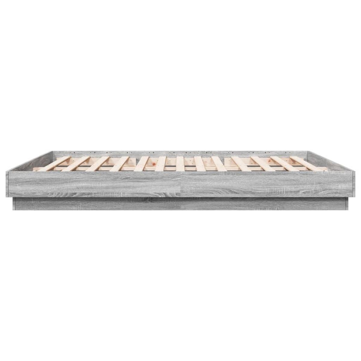 VIDAXL Cadre de lit sans matelas sonoma gris 180x200 cm