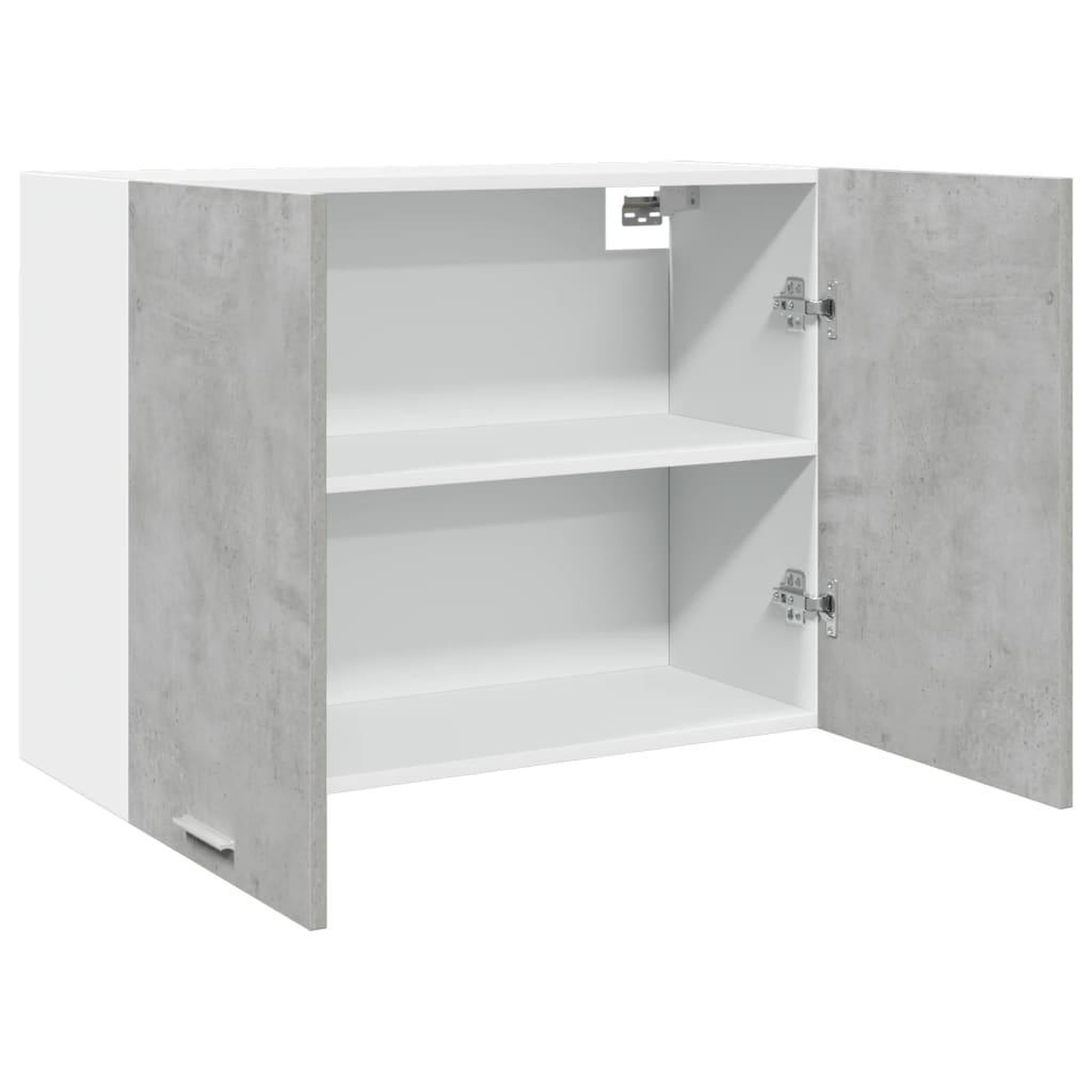 Voir la diapositive 5 : VIDAXL Armoire suspendue Gris beton 80x31x60 cm Agglomere