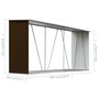 Voir la diapositive 6 : VIDAXL Abri de stockage de bois Acier galvanise 330x84x152 cm Marron