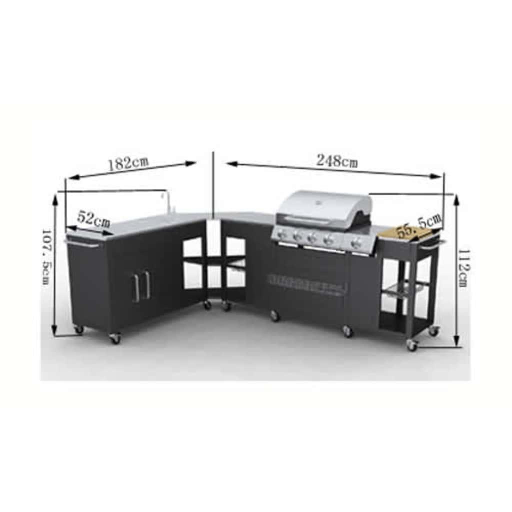 Voir la diapositive 6 : VIDAXL Cuisine exterieur complete missouri