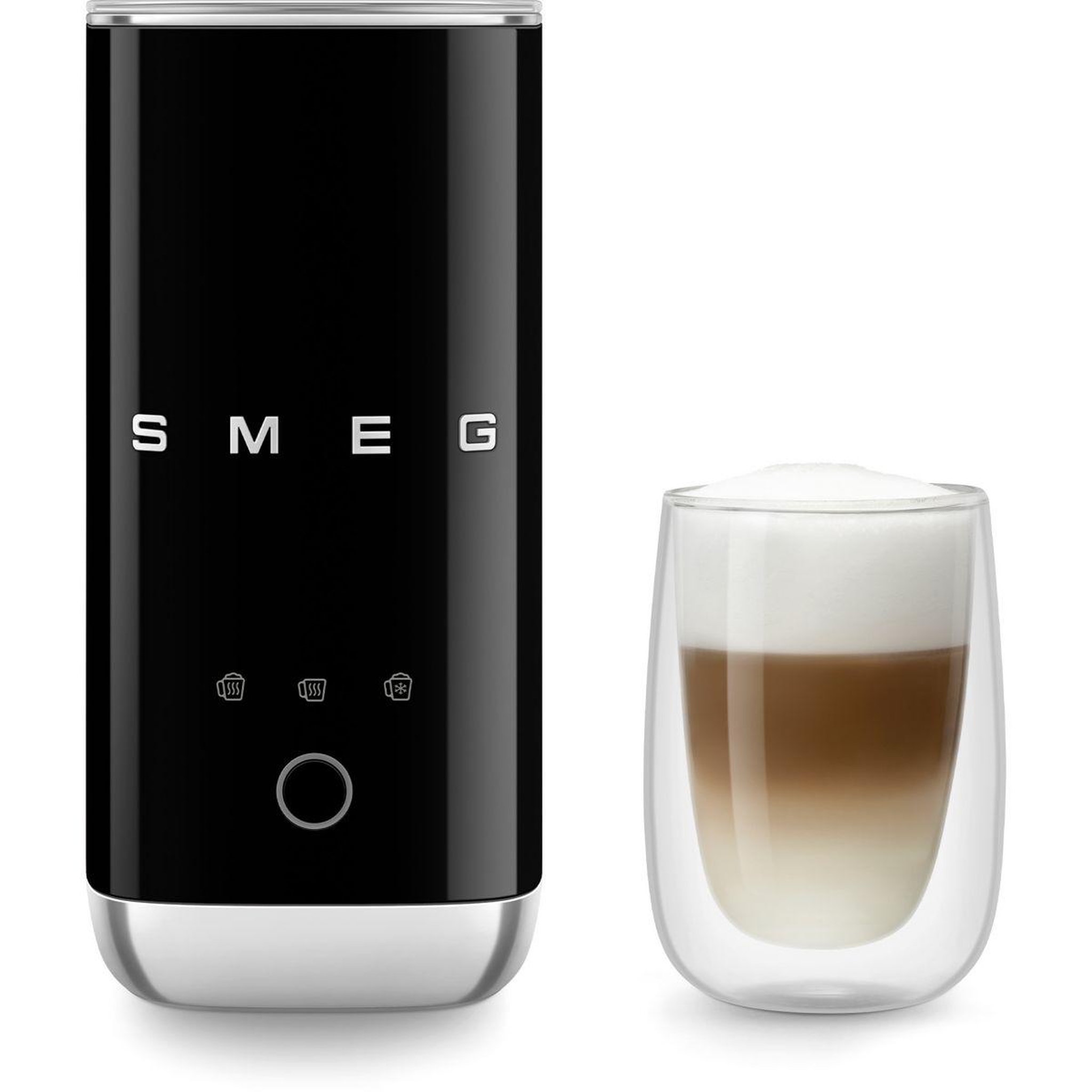 Voir la diapositive 3 : SMEG Mousseur à lait noir années 50 mff02bleu
