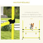 Voir la diapositive 5 : PAWHUT Agility sport pour chiens set de 4 obstacles professionnels avec système de maintien au sol sac transport fourni jaune noir