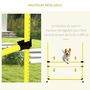 Voir la diapositive 5 : PAWHUT Agility sport pour chiens set de 4 obstacles professionnels avec système de maintien au sol sac transport fourni jaune noir