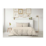 LOVELY HOME PARURE DE COUETTE LOVELY HOME - 240x260 cm - 100% COTON - BEIGE CREME