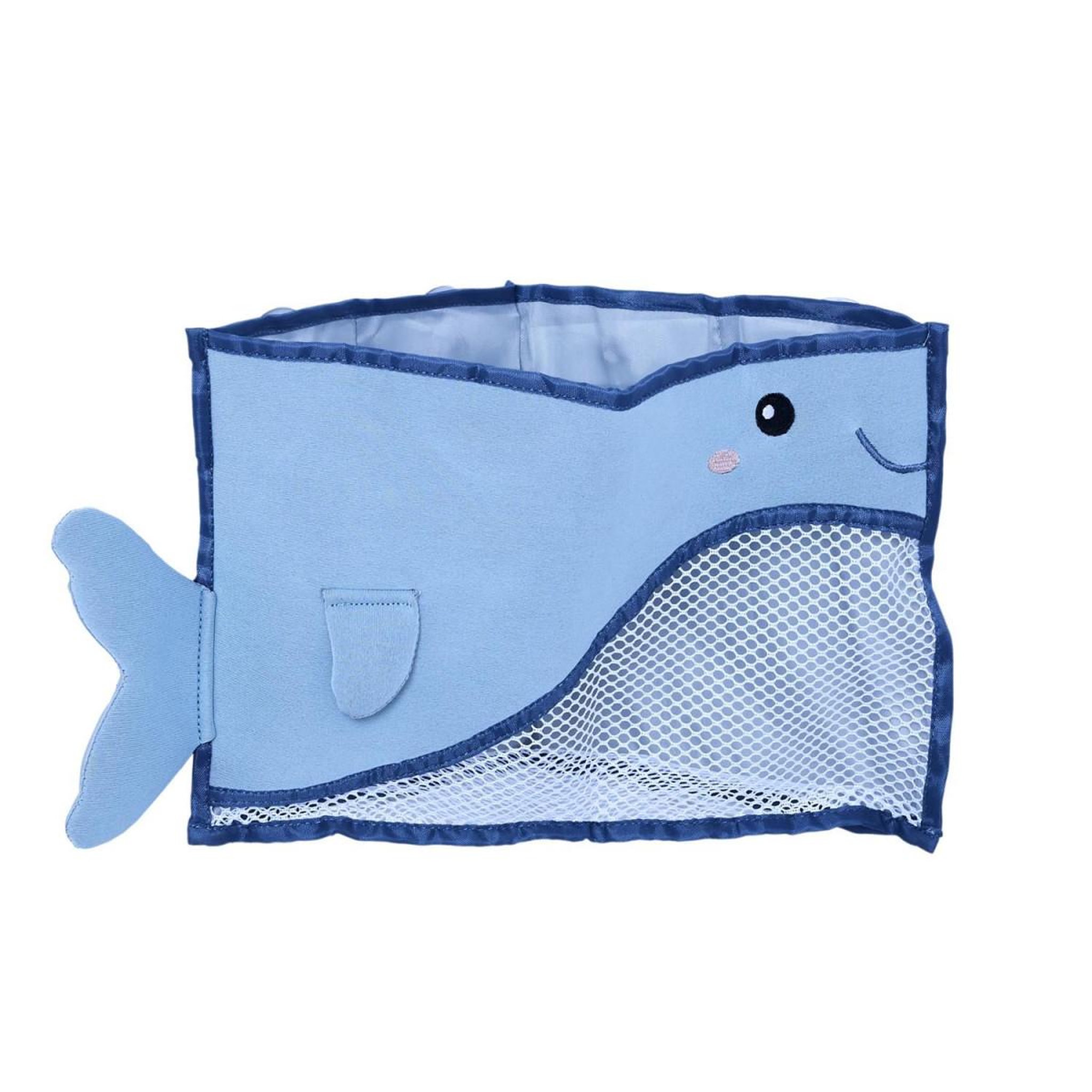 Voir la diapositive 1 : Tom & Zoé Sac Jouets de Bain Bébé  Baleine  36cm Bleu