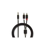 NEDIS Câble audio stéréo | 3.5 mm Mâle | 2x RCA Male | Plaqué or | 3.00 m | R NEDIS - CABW22200AT30