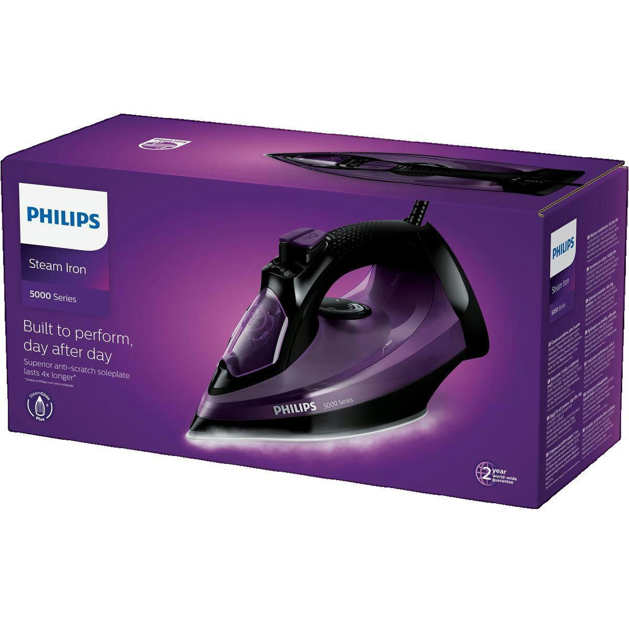 Voir la diapositive 2 : Philips Fer à repasser Philips DST5030/80 Violet