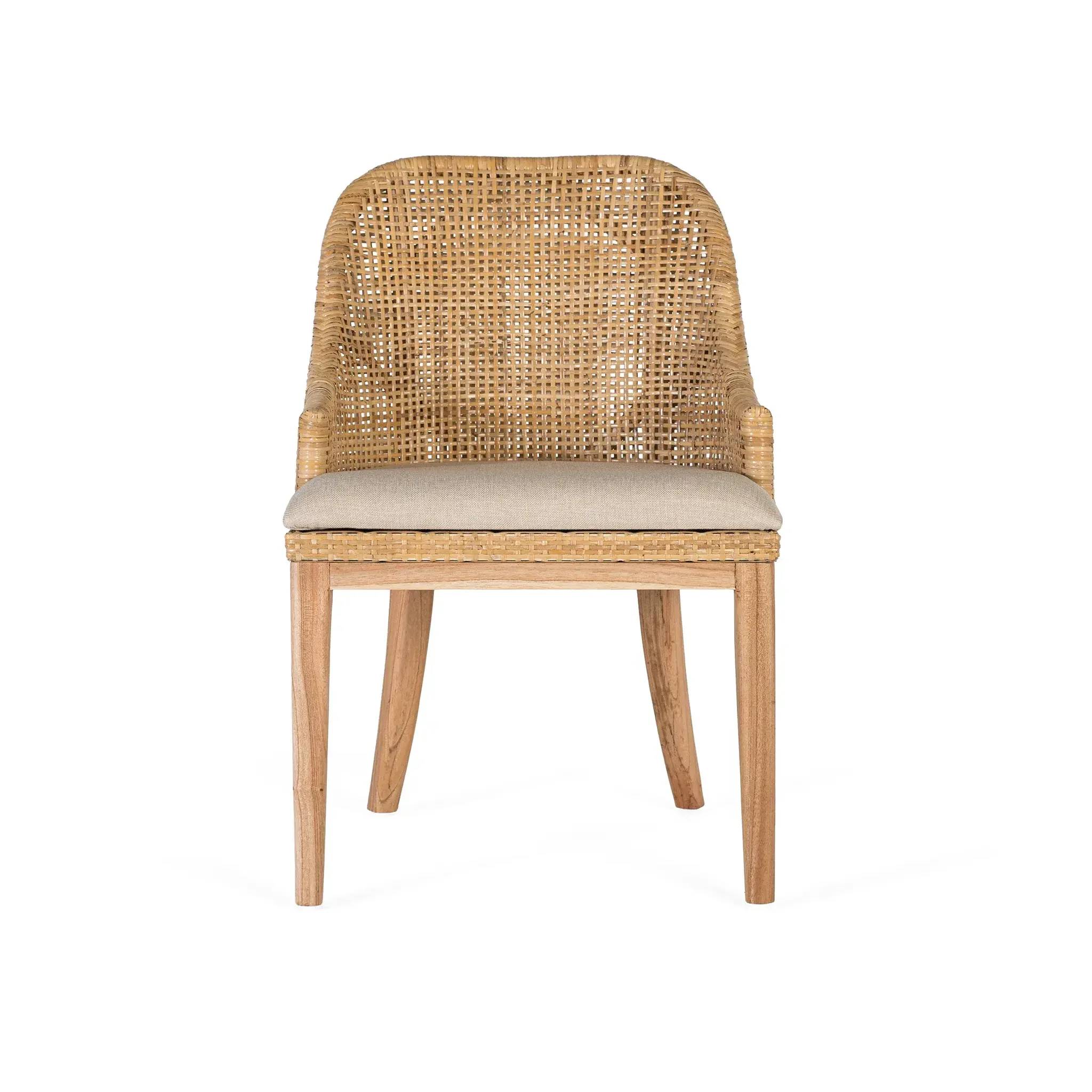 Voir la diapositive 2 : GINER Y COLOMER SL Lot de 2 chaises de salle à manger en bois d'acajou style colonial contemporain