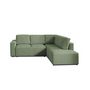 Voir la diapositive 6 : LISA DESIGN Livy - canapé d'angle convertible - avec coffre - en velours côtelé - 5 places - droit