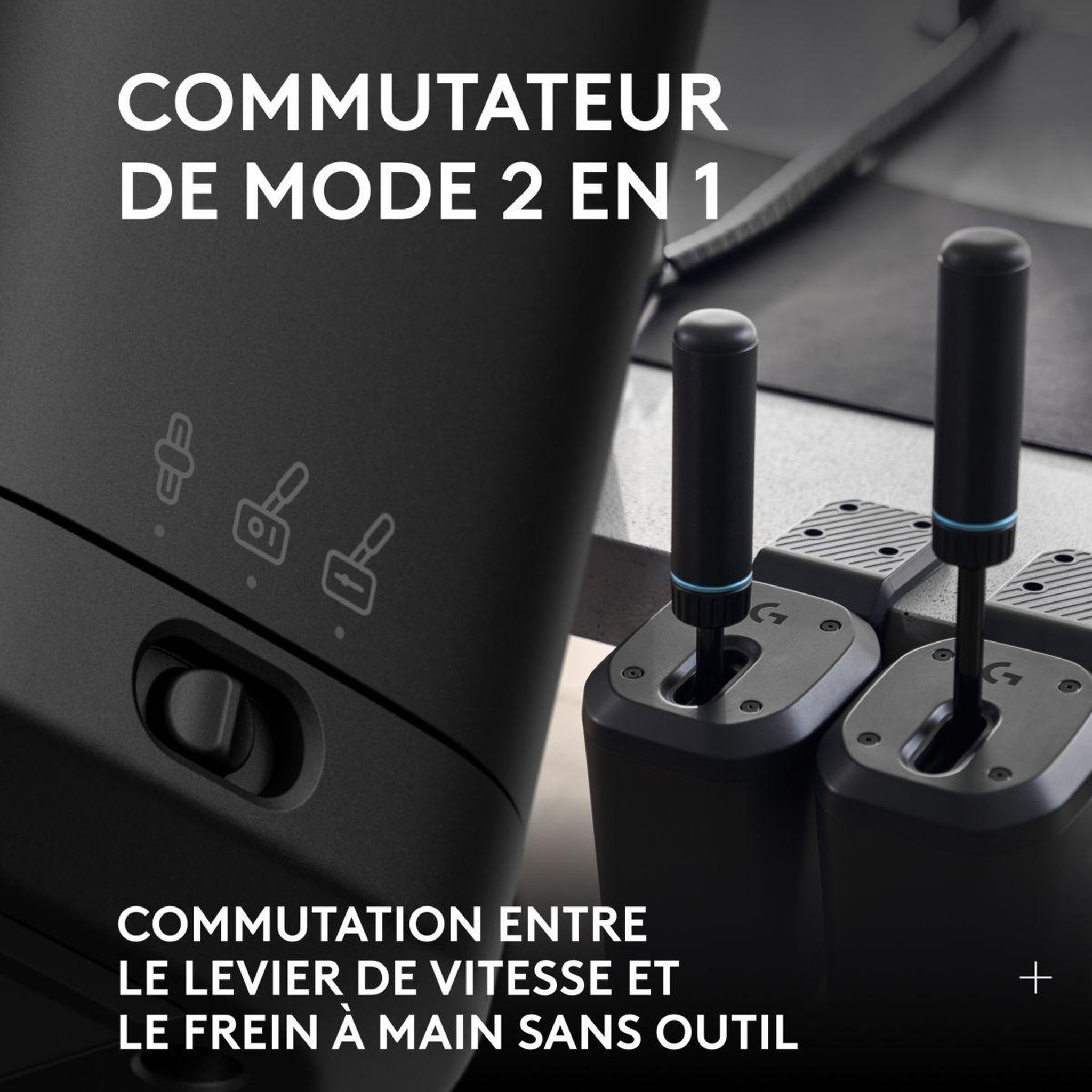 Voir la diapositive 2 : Logitech Levier de vitesses RS Shifter & Handbrake Noir
