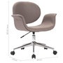 Voir la diapositive 6 : VIDAXL Chaise pivotante de bureau Taupe Tissu