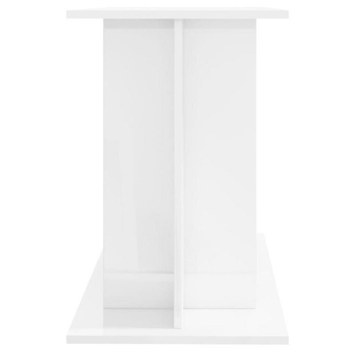 VIDAXL Support d aquarium blanc brillant 100x40x60cm bois d ingénierie