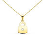 Voir la diapositive 1 : L'ATELIER D'AZUR Collier - Pendentif Cadenas Or 18 Carats 750/000 Jaune - Chaine Dorée