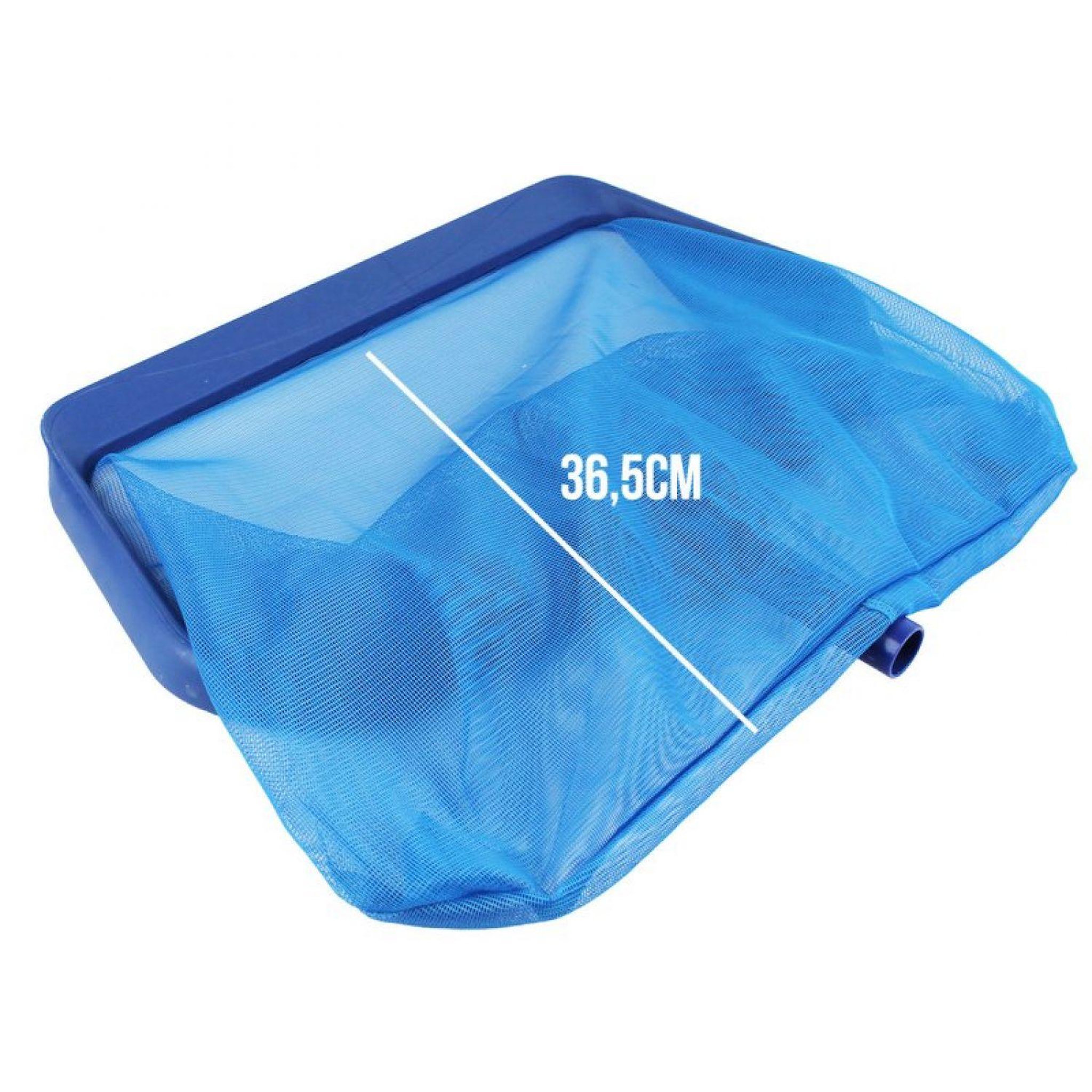 Voir la diapositive 3 : LINXOR Tête d'épuisette de fond premium bleu pour piscine adaptable sur manche standard ou télescopique