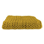 Paris Prix Plaid Déco Maille  Chunky  120x150cm Jaune