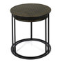 Voir la diapositive 5 : Paris Prix Lot de 2 Tables Gigognes  Mirage  40cm Noir & Or