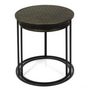 Voir la diapositive 5 : Paris Prix Lot de 2 Tables Gigognes  Mirage  40cm Noir & Or