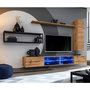 Voir la diapositive 1 : Paris Prix Ensemble Meuble TV Design  Switch IV  300cm Naturel & Noir
