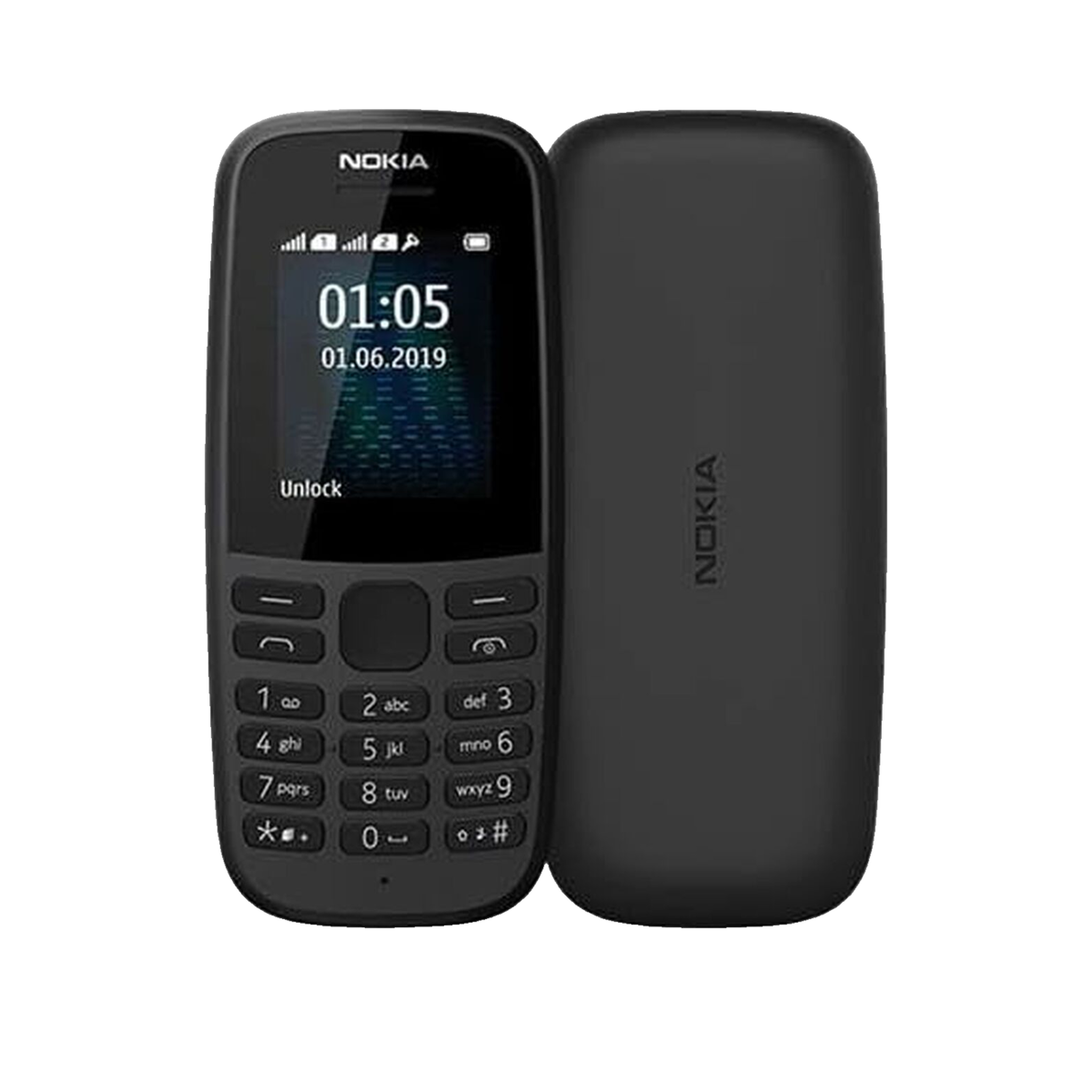 Voir la diapositive 2 : NOKIA Téléphone mobile 105 4ème édition noir