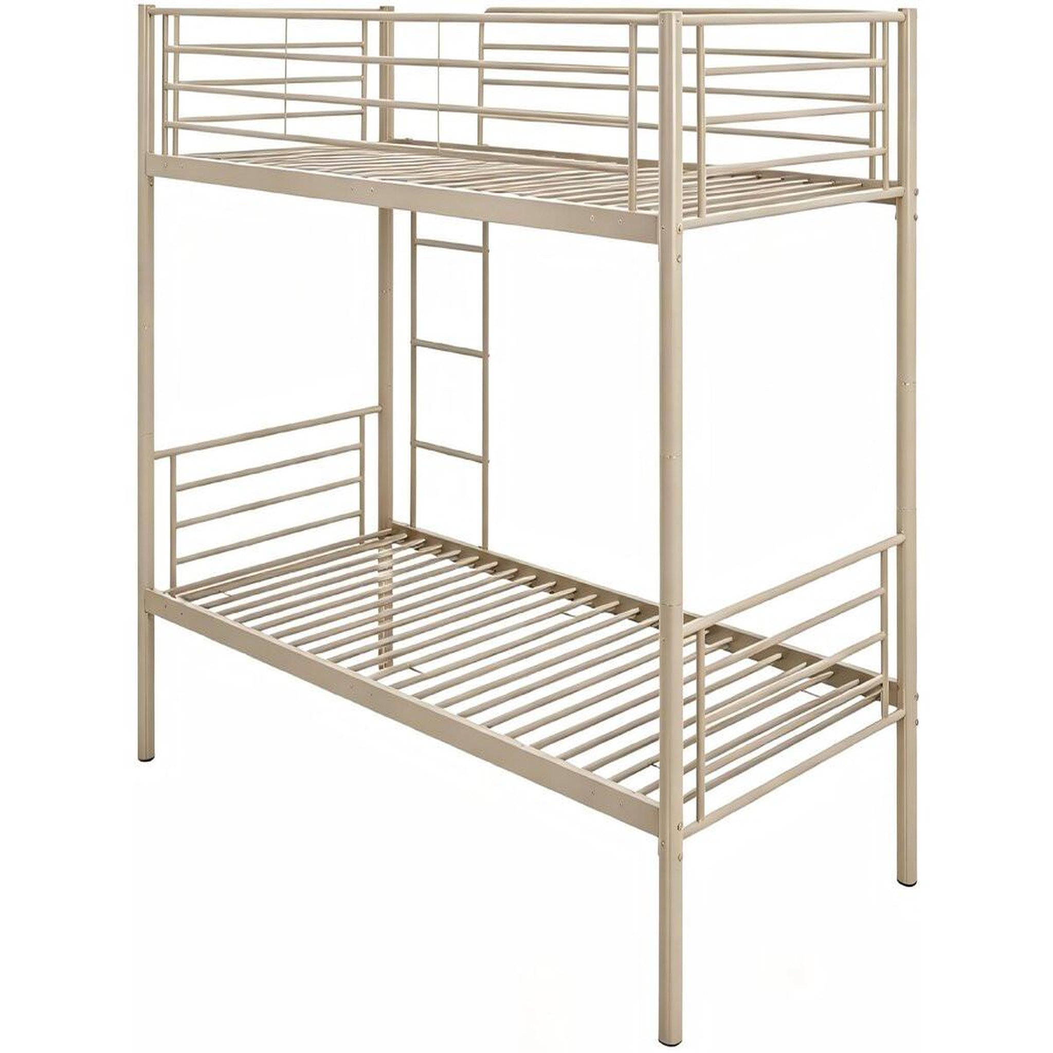 Voir la diapositive 4 : Habitat et Jardin Lit superposé en métal  adam  - 90 x 190 cm - taupe