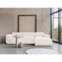 Voir la diapositive 3 : BEST MOBILIER Felix - canapé modulable d'angle droit 4 places en tissu texturé