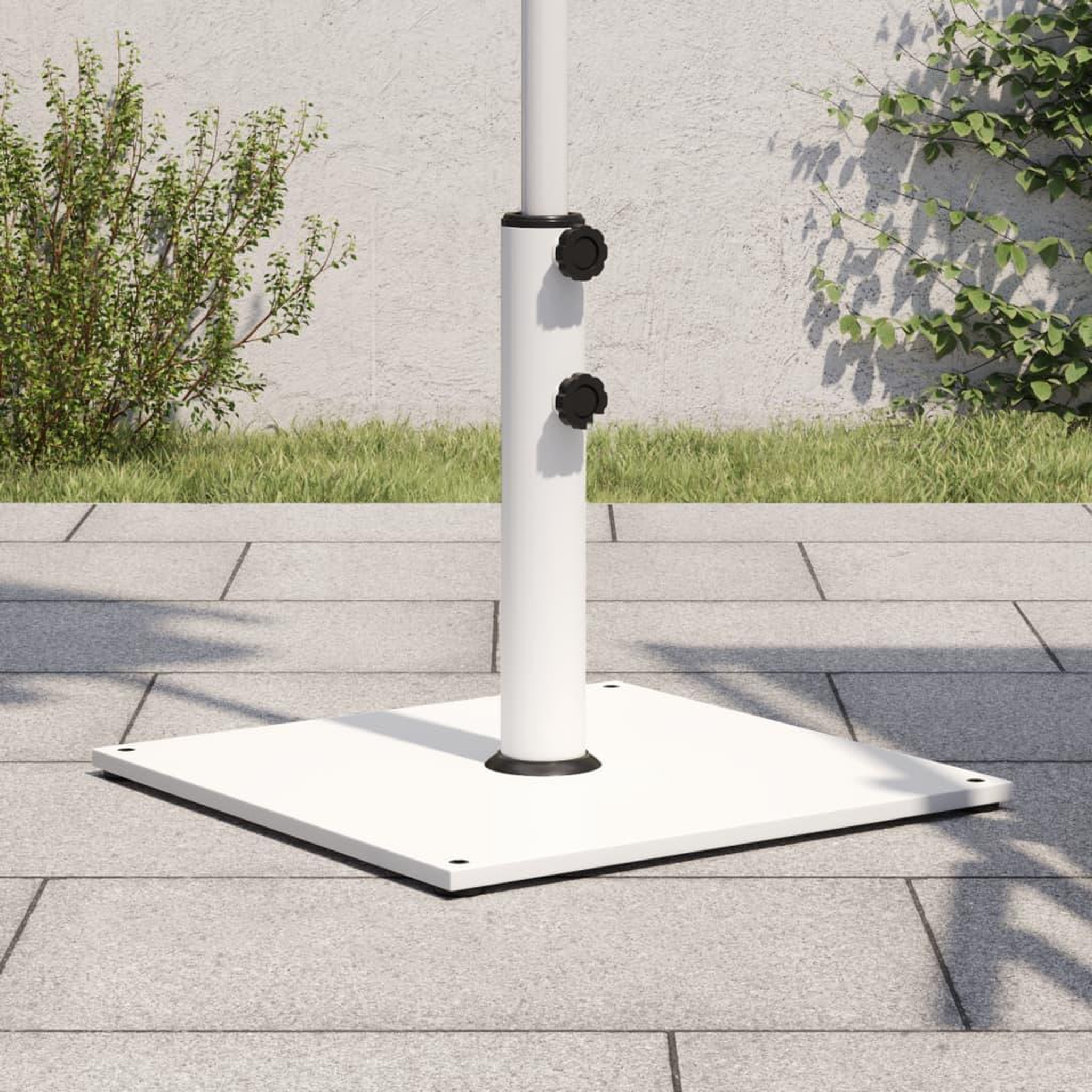 VIDAXL Base de parasol pour mats Ø32/38/48 mm 17 kg carre