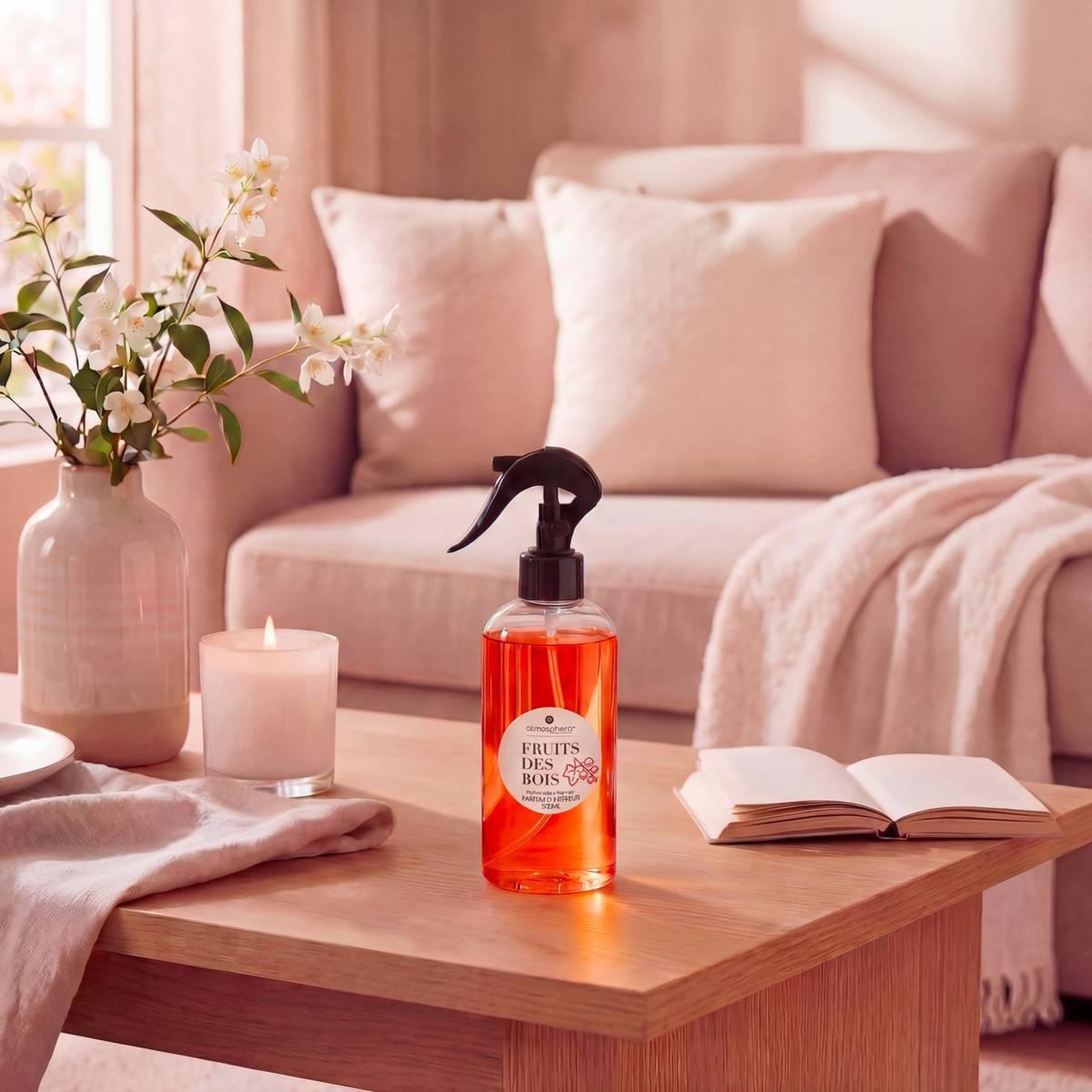 Voir la diapositive 2 : ATMOSPHERA Spray d'Ambiance  Izor  500ml Fruits des Bois