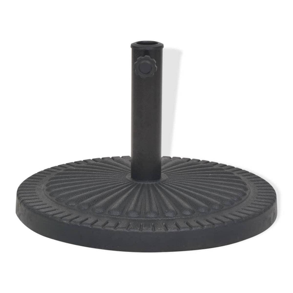 VIDAXL Socle de parasol Resine Rond Noir 29 kg