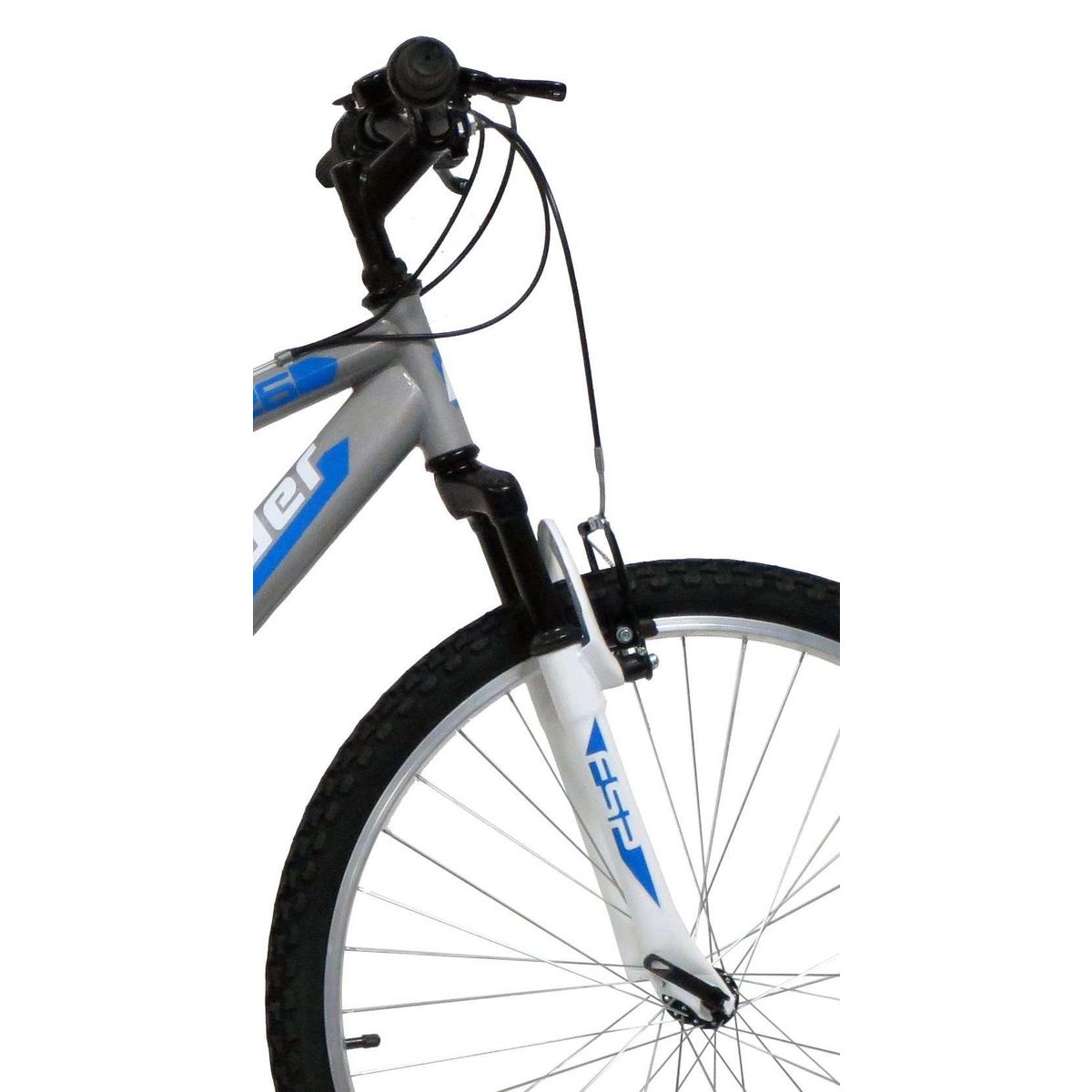 FREERIDER Vélo VTT 26'' Tout Suspendu   Freerider   équipé de 18 Vitesses - Freins V-Brake - Cadre Suspendu acier et Fourche télescopique - Dérailleur Shimano & Jantes en aluminium