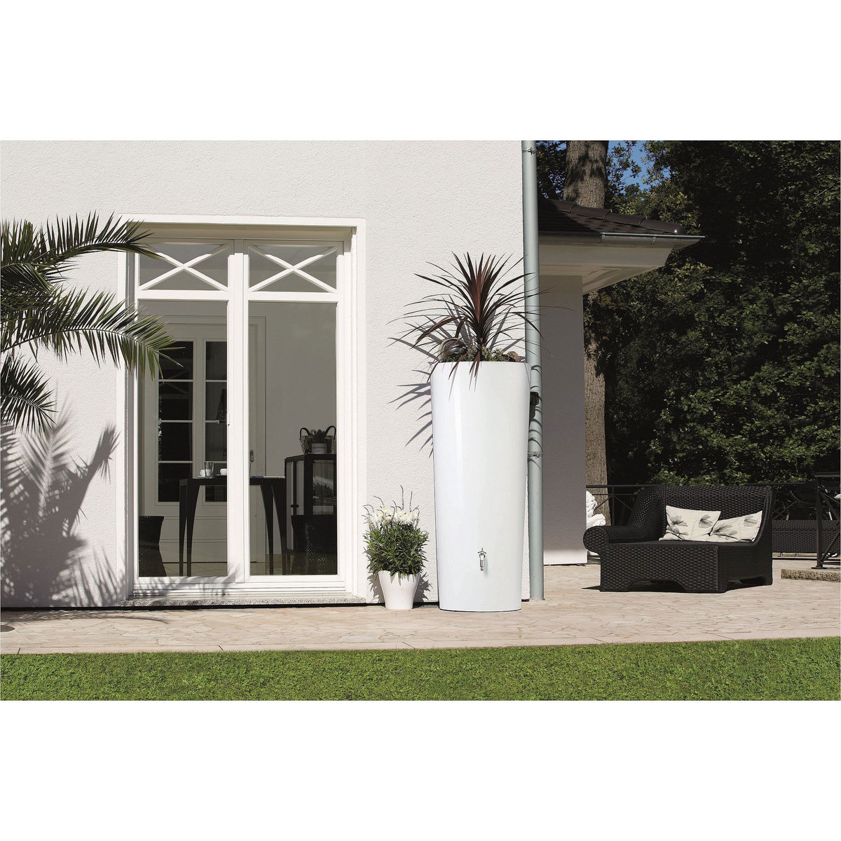 GARANTIA Récupérateur d'eau arrondi 350L Coco