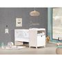 Voir la diapositive 4 : BABY PRICE  Lit bébé combiné 120x60 évolutif en 90x190cm SCANDI,  coloris naturel  