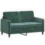 Voir la diapositive 3 : VIDAXL Ensemble de canapes 3 pcs avec coussins vert fonce velours