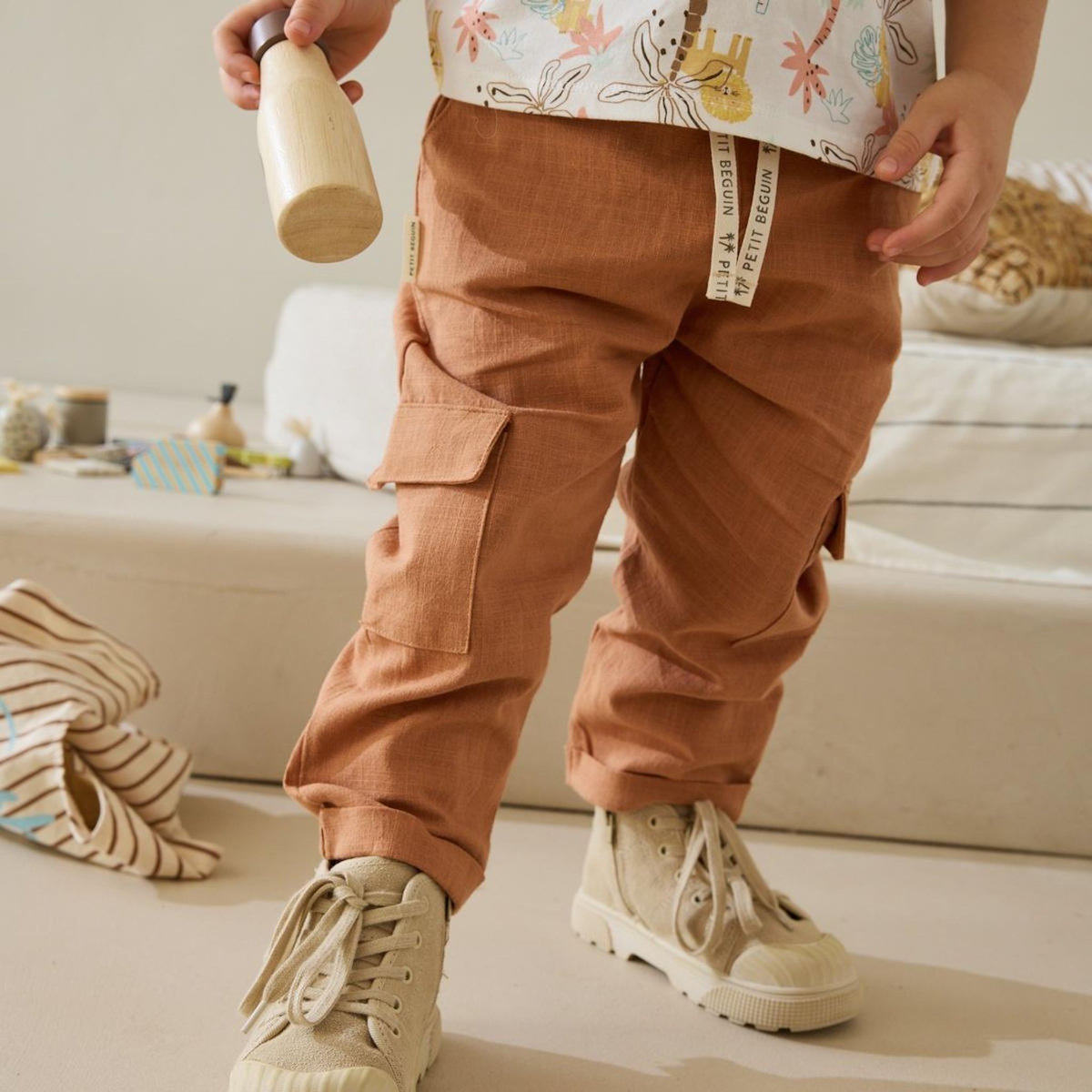 Petit Béguin Pantalon enfant esprit lin Kansas City