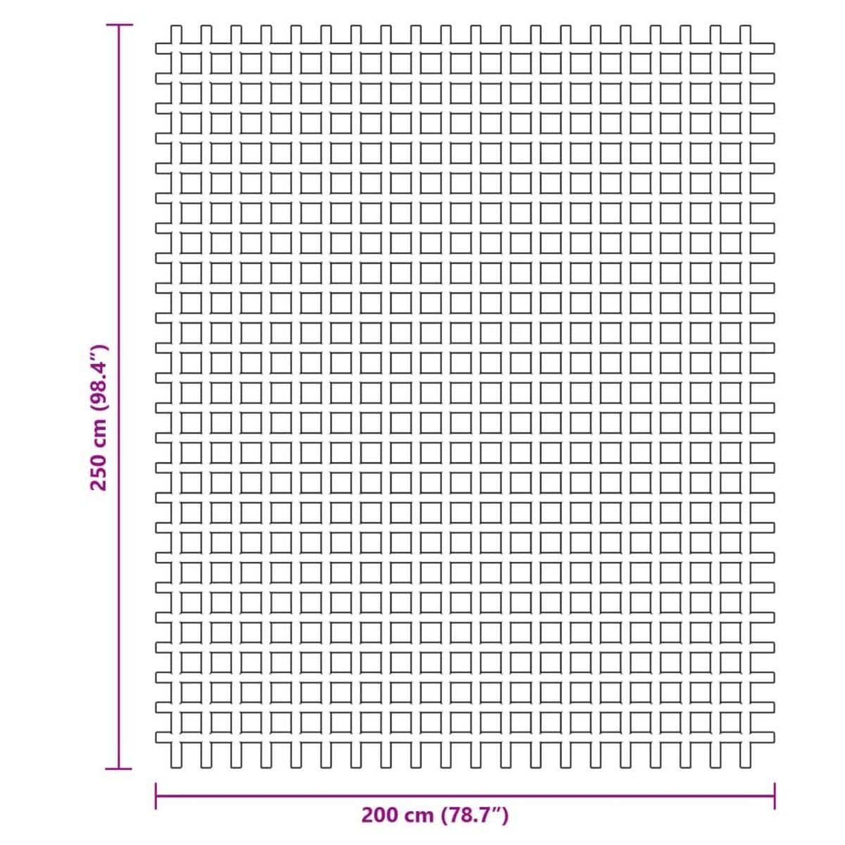 VIDAXL Tapis de tente vert 2,5x2 m