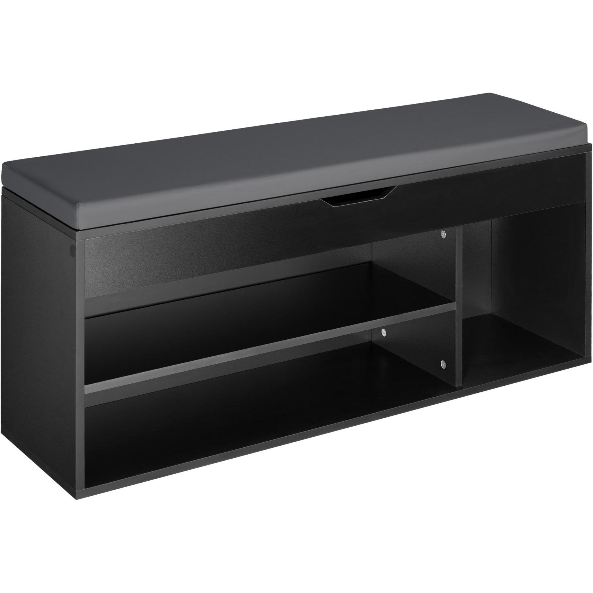 Rangement à Chaussures Métal 3 Étages - Rack 9 Paires - Noir Mat - Compact 65x25x53,5 Cm - Pour Entrée, Chambre, Dressing - 6