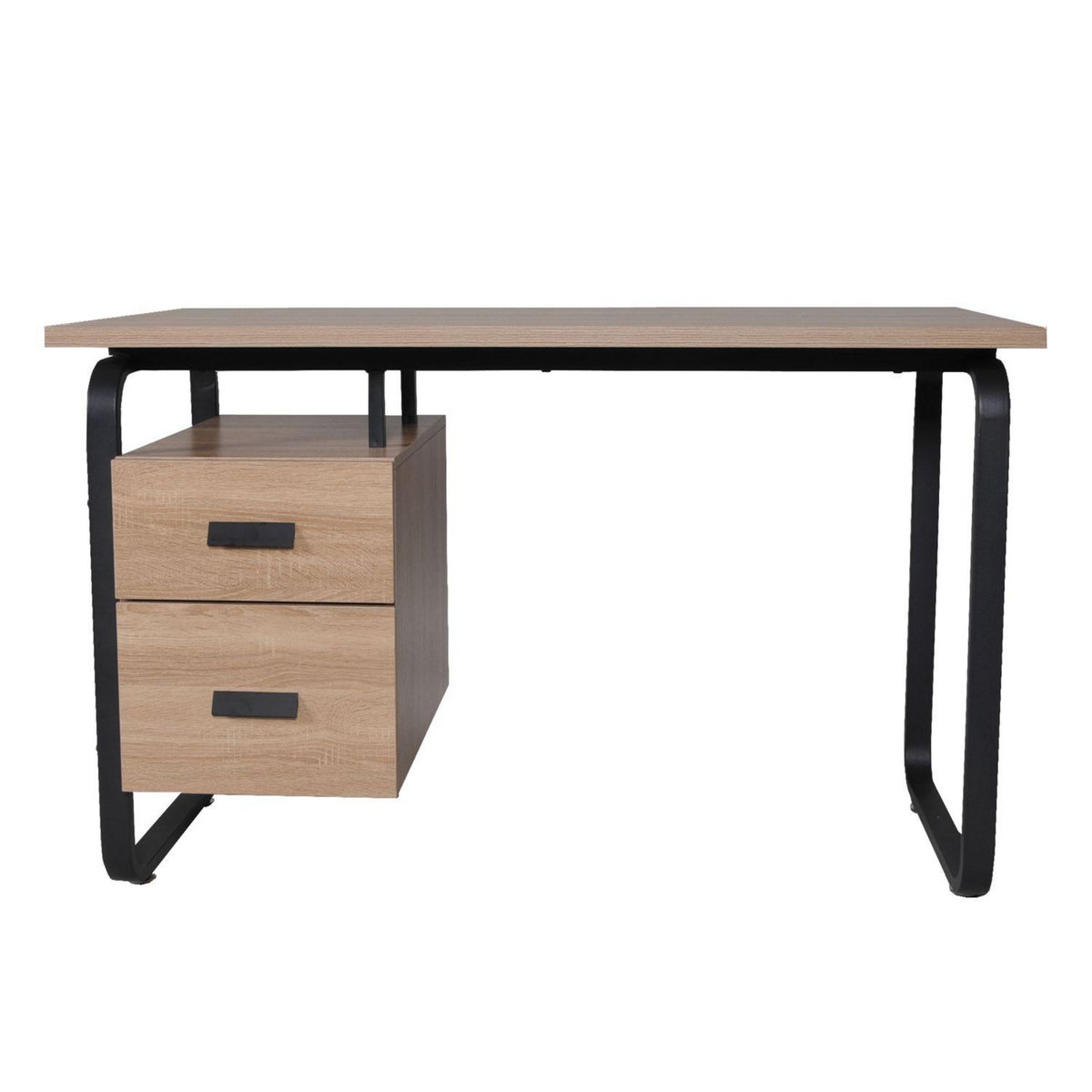 Bureau droit 2 tiroirs L120cm HARTFORD